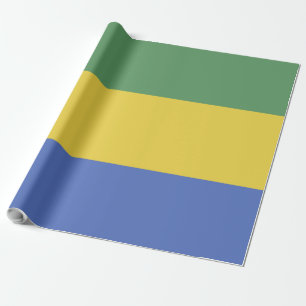 Papier Cadeau Drapeau Gabon