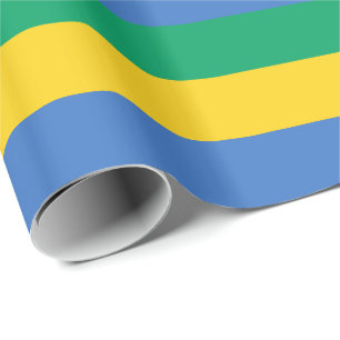 Papier Cadeau Drapeau Gabon