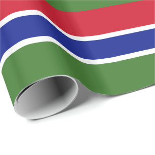 Papier Cadeau Drapeau Gambie