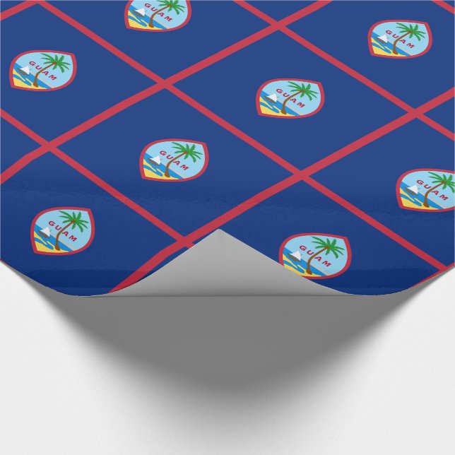 Papier Cadeau Drapeau Guam (Coin)