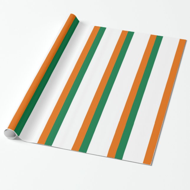 Papier Cadeau Drapeau irlandais (Déroulé)