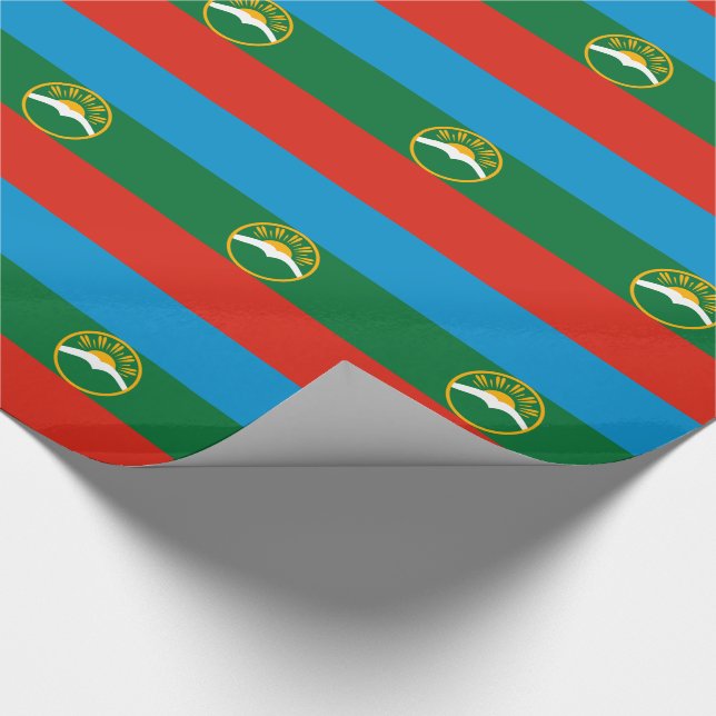 Papier Cadeau Drapeau Karachay Cherkessia (Coin)