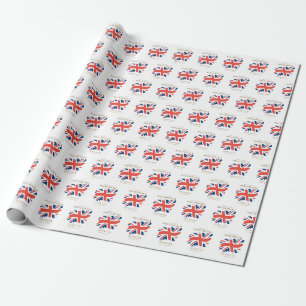 Papier Cadeau Drapeau King Charles III Union Jack