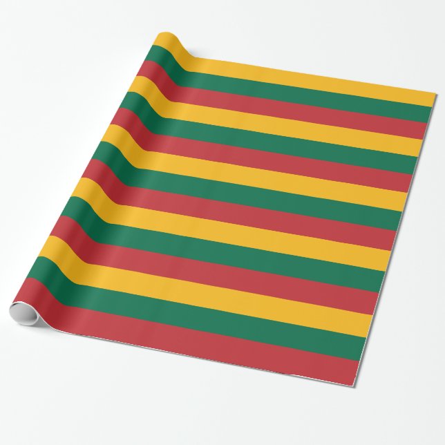 Papier Cadeau Drapeau lituanien (Déroulé)