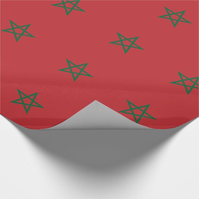Papier Cadeau Drapeau Maroc (Coin)