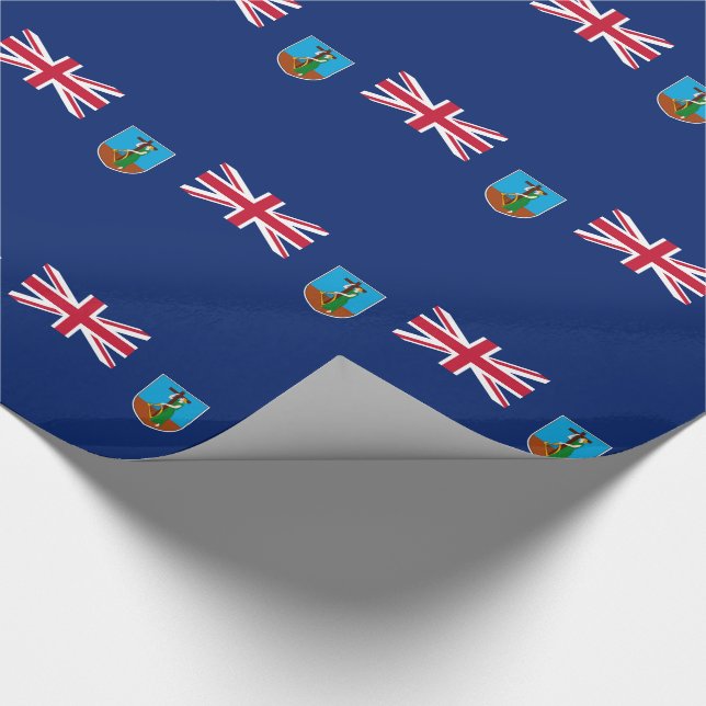 Papier Cadeau Drapeau Montserrat (Coin)