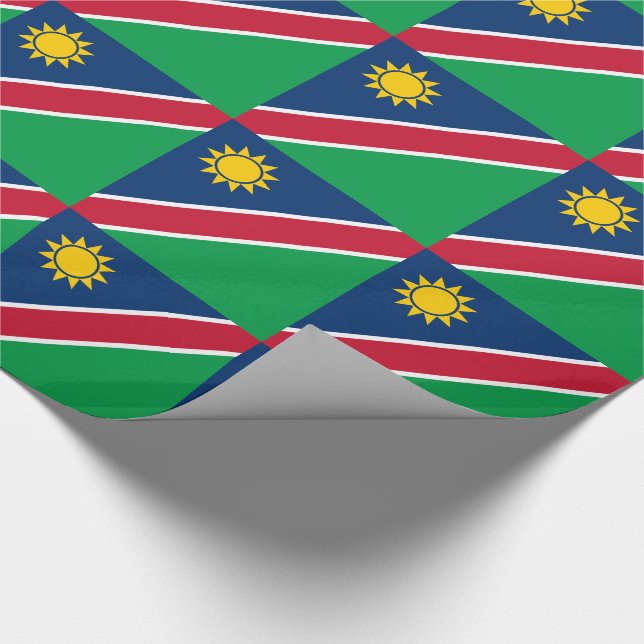 Papier Cadeau Drapeau Namibie (Coin)