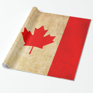 Papier Cadeau Drapeau national patriotique Vintage original du C