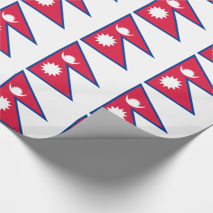 Papier Cadeau Drapeau népalais