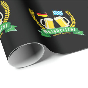 Papier Cadeau Drapeau octoberfest bavaroise et allemande