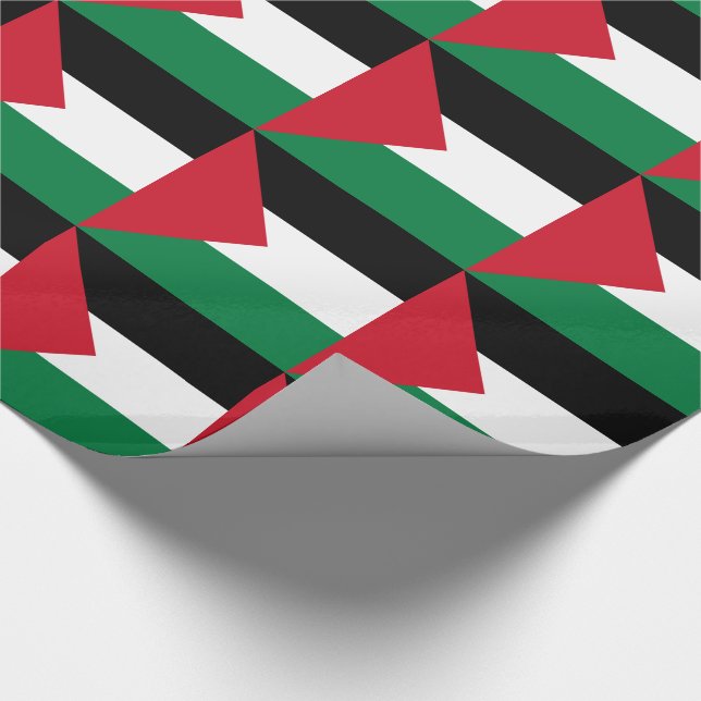 Papier Cadeau Drapeau palestinien (Coin)