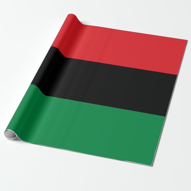 Papier Cadeau Drapeau panafricain (Déroulé)