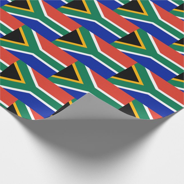 Papier Cadeau Drapeau patriotique AFRIQUE DU SUD (Coin)