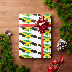 Papier Cadeau Drapeau Patriotique JAMAICA Plan