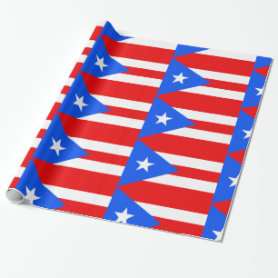 Papier Cadeau Drapeau Porto Rico