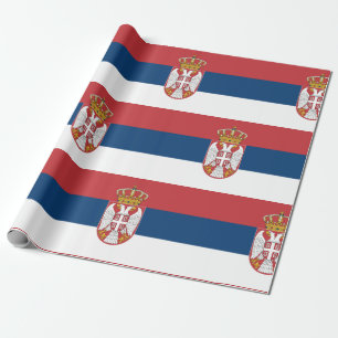 Papier Cadeau Drapeau Serbie
