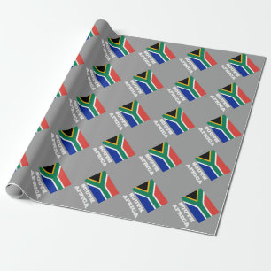 Papier Cadeau Drapeau sud-africain design papier d'emballage