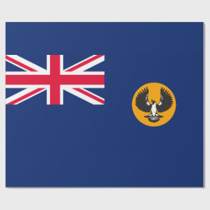Papier Cadeau Drapeau sud-australien (État australien) (SA)
