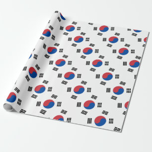 Papier Cadeau Drapeau sud-coréen - Corée - Taegeukgi - 대한