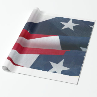 Papier Cadeau Drapeau sur papier d'emballage