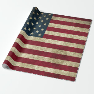 Papier Cadeau Drapeau vintage