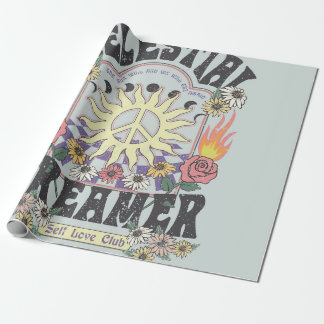 Papier Cadeau DREAMER CÉLESTIEL ROSE SOLEIL TSHIRT DESIGNhi grap