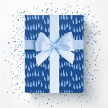 Drizzle Dot en bleu indigo