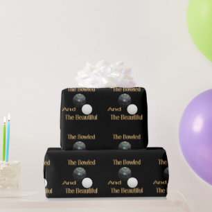 Papier Cadeau Drôle Bowls De Pelouse Dorée Belle Conception,