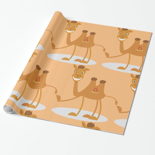 Papier Cadeau Drôle Camel (Déroulé)
