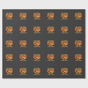 Papier Cadeau Drôle de professeur d'Halloween Balai cassé Design