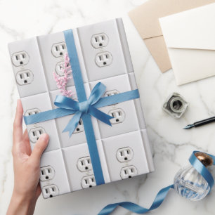 Papier Cadeau Drôle Fake Electric Outlet