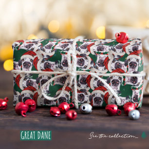 Papier Cadeau Drôle grand Danse Motif de Noël