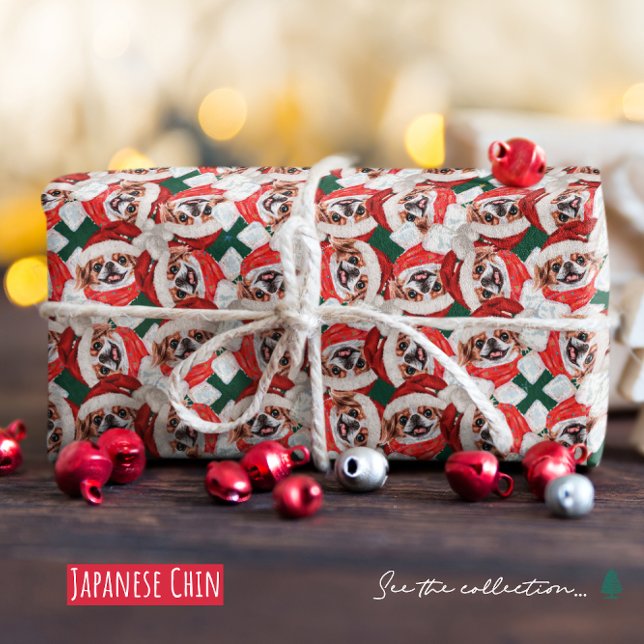Papier Cadeau Drôle japonais Chin Motif de Noël (Créateur téléchargé)