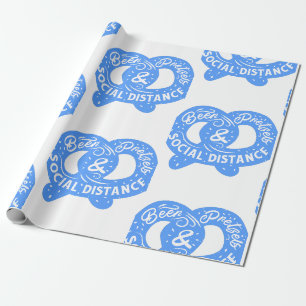Papier Cadeau drôle oktoberfest bretzel social distancing vidéo