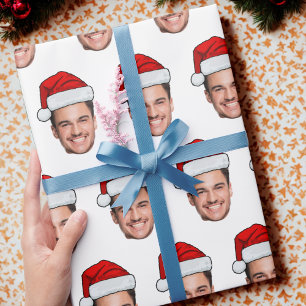 Papier Cadeau Drôle personnalisé visage photo chapeau de Père No