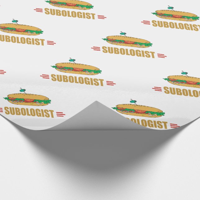Papier Cadeau Drôle sandwich (Coin)
