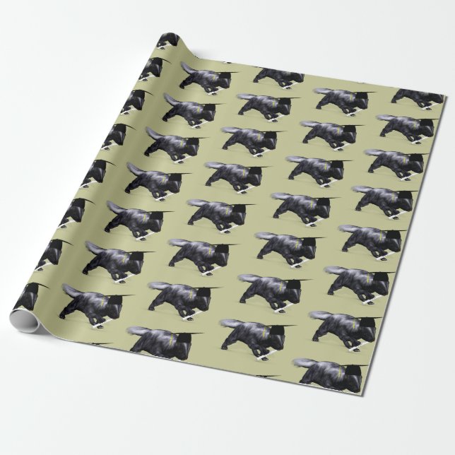 Papier Cadeau Drôle Smart Graduate Skunk (Déroulé)