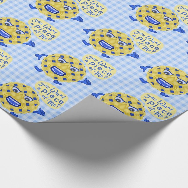 Papier Cadeau Drôle Thanksgiving Blueberry Pie Pièce de moi Pun (Coin)