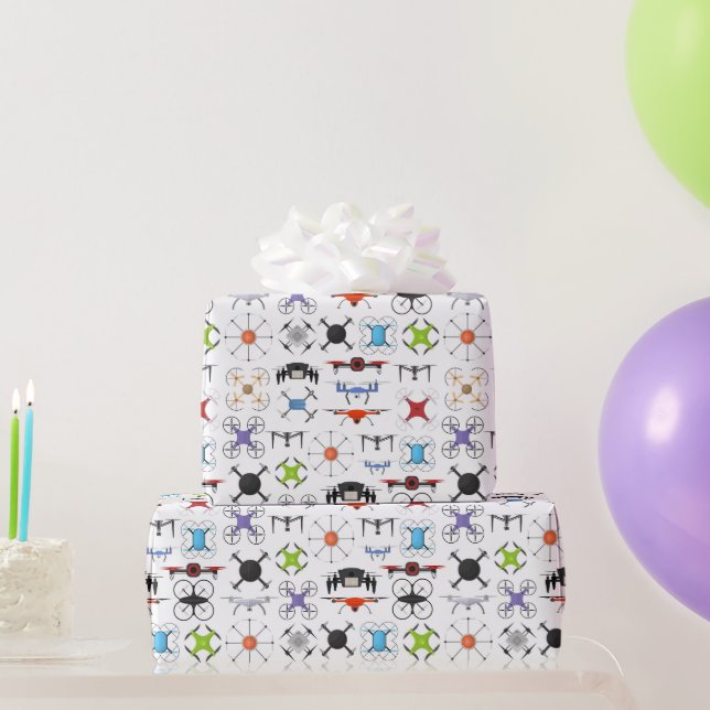 Papier Cadeau Drones volants  (Cadeaux de fête)