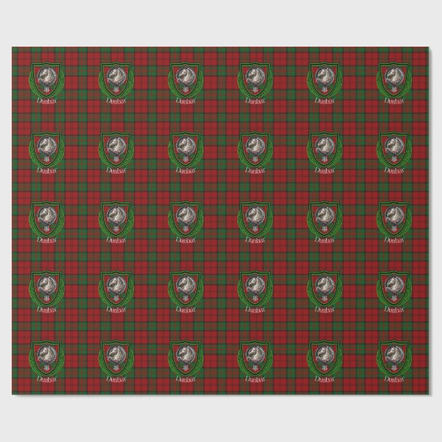Papier Cadeau Dunbar Scottish Clan Tartan & Crest (Plat)