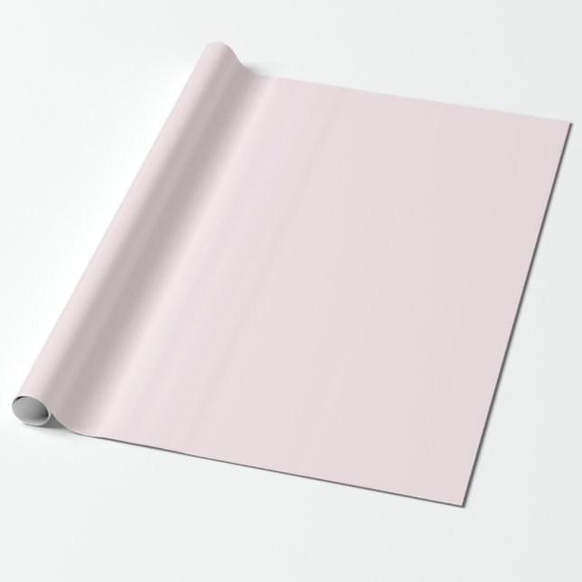 Papier Cadeau Échantillon Papier d'enveloppement blanc rose doux (Déroulé)