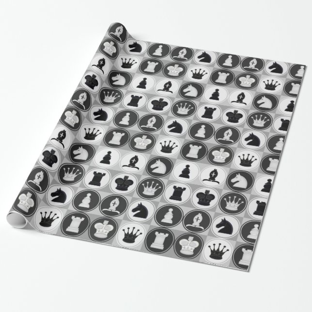 Papier Cadeau Échecs (Déroulé)