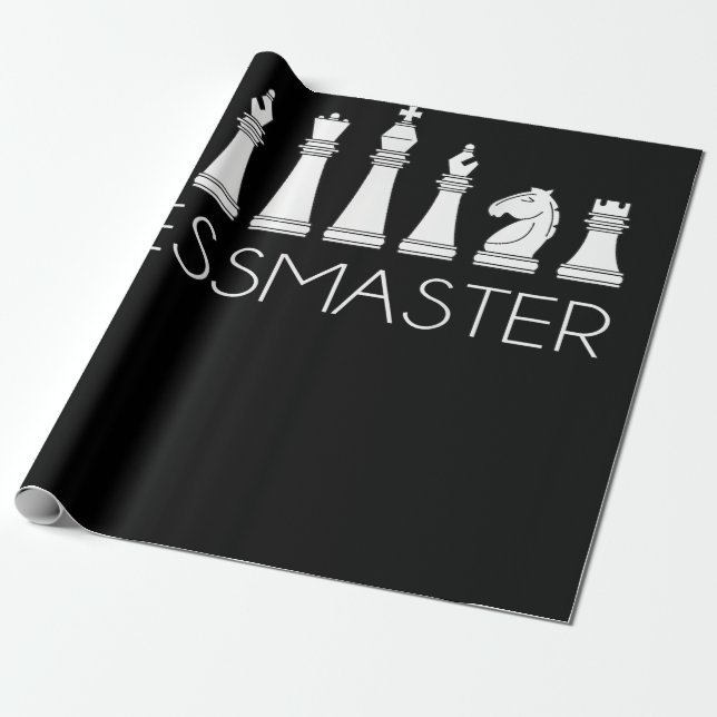 Papier Cadeau Échecs - Chessmaster (Déroulé)
