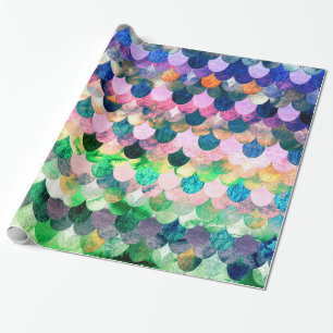 Papier Cadeau Échelle de printemps Mermaidbalance Sirène Échelle
