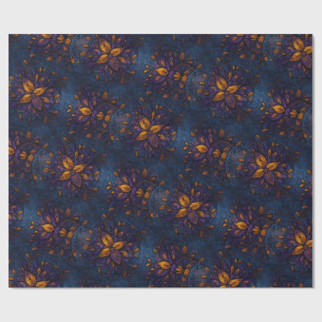 Papier Cadeau Echos Whischoes - Mythique Bleu (Plat)