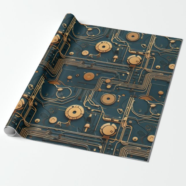 Papier Cadeau EcoFusion : Papier peint de technologie Recyclée (Déroulé)