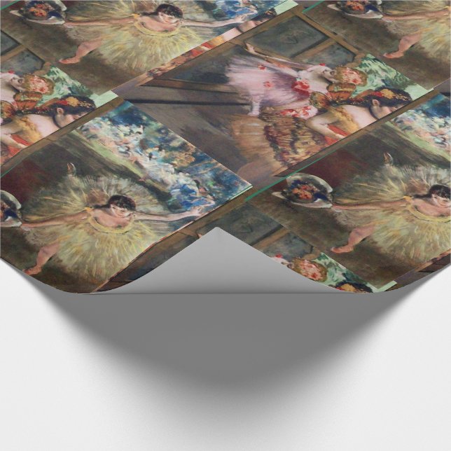 PAPIER CADEAU ÉCOLE DE DANSE / BALLERINA DANSEURS DE BALLET EN R (Coin)