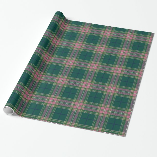 Papier Cadeau Écosse Clan Gallagher Tartan Enveloppement Plaid (Déroulé)