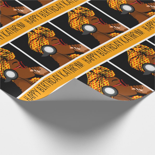 Papier Cadeau Écoute Personnalisée Des Tunes (Coin)