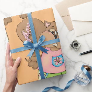 Papier Cadeau Écureuil